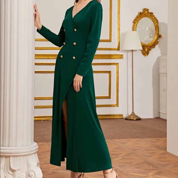 SHEIN emerald dress - Picture 2 of 10